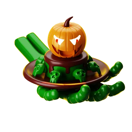 Gâteau d'Halloween  3D Icon