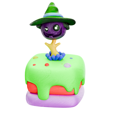 Gâteau d'Halloween  3D Icon