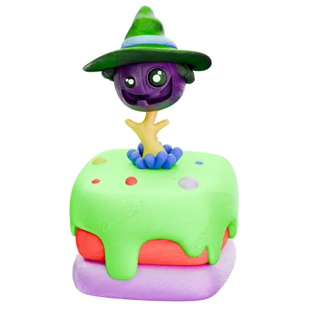 Gâteau d'Halloween  3D Icon