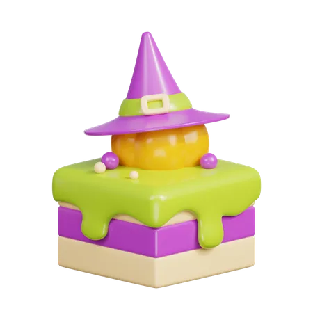 Gâteau d'Halloween  3D Icon