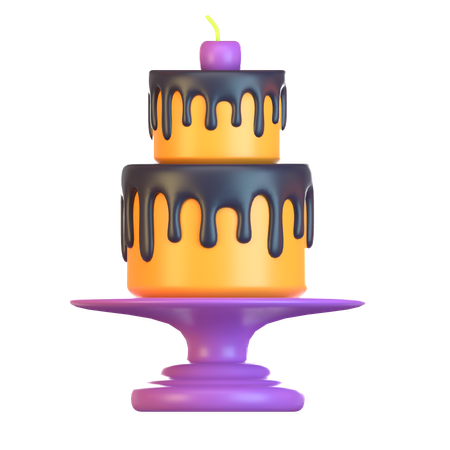 Gâteau d'Halloween  3D Icon