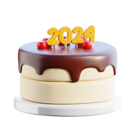 Gâteau du nouvel an  3D Icon
