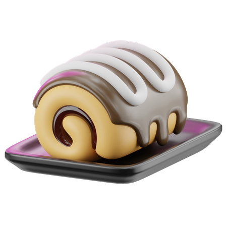 Rouleau de gâteau  3D Icon