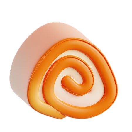 Gâteau roulé  3D Icon