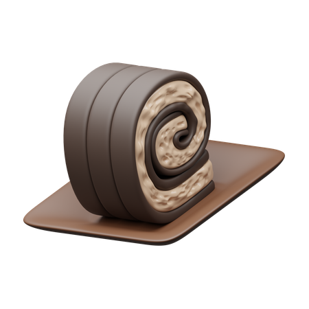 Gâteau roulé  3D Icon