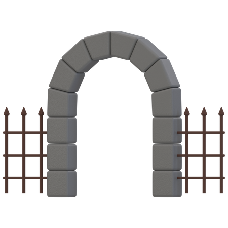 Gates To The Cemetery  3D Icon