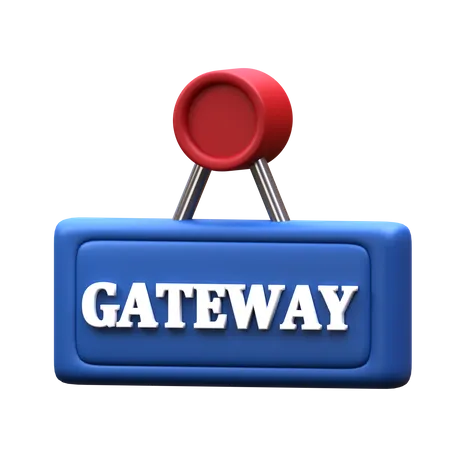 Gateway Sign  3D Icon