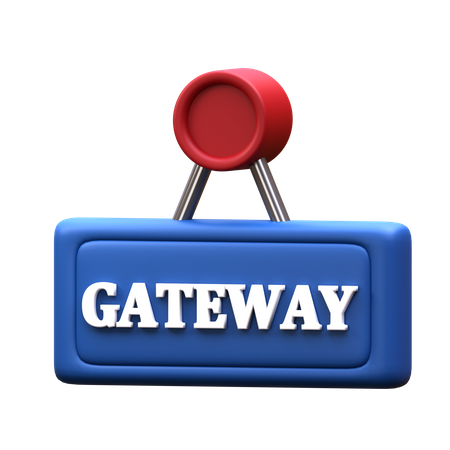 Gateway Sign  3D Icon