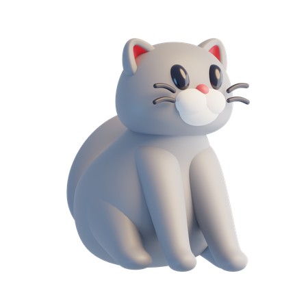 Gato  3D Icon