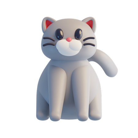 Gato  3D Icon