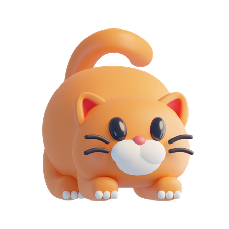 Gato  3D Icon