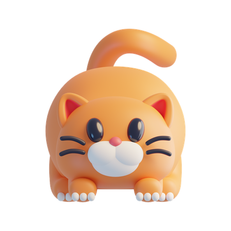 Gato  3D Icon