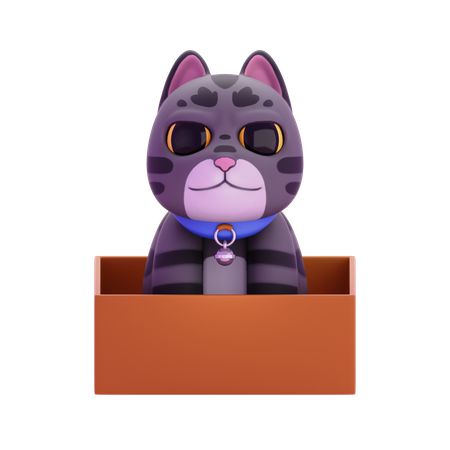 Gato de pelaje atigrado  3D Icon