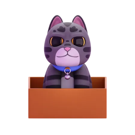 Gato de pelaje atigrado  3D Icon