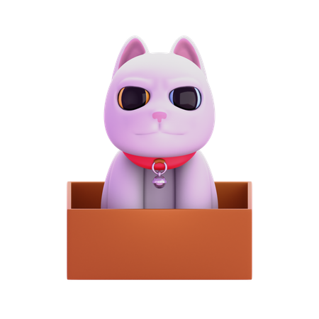 Gato blanco  3D Icon