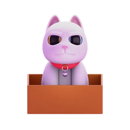 Gato blanco  3D Icon