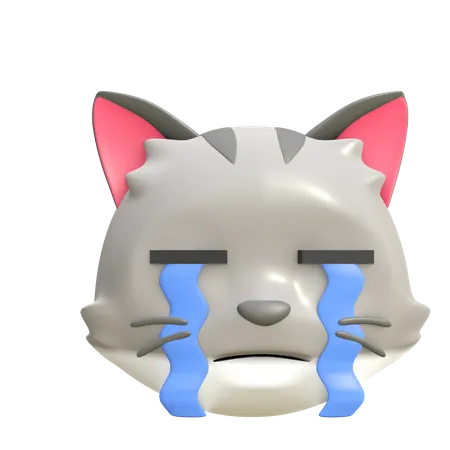 Gato chorando  3D Emoji