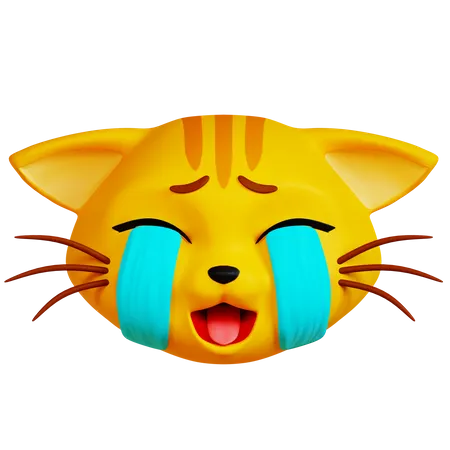 Gato chorando  3D Icon