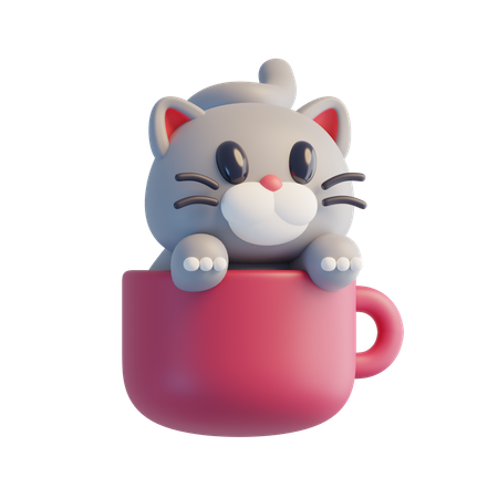 Gato Cinzento  3D Icon