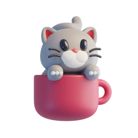 Gato Cinzento  3D Icon