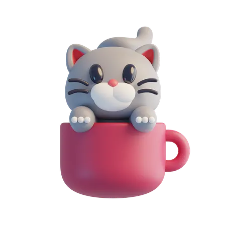 Gato Cinzento  3D Icon