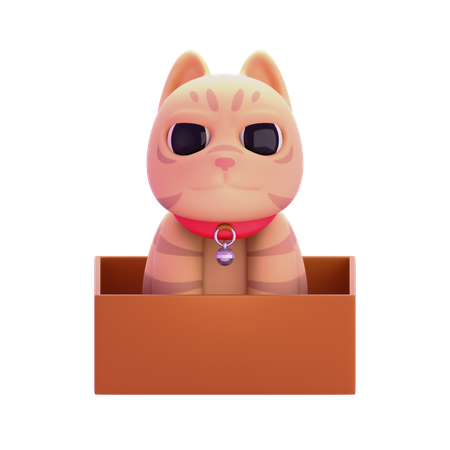 Gato crema  3D Icon