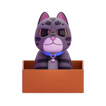 Gato de pelo malhado  3D Icon