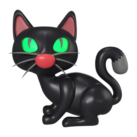 Gato de halloween  3D Icon