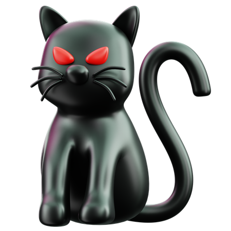 Gato de Halloween  3D Icon