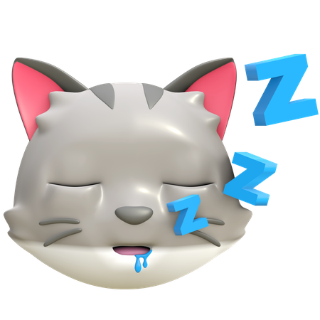 Gato durmiendo  3D Emoji
