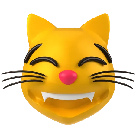 Gato feliz  3D Icon