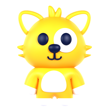Gato fofo  3D Icon