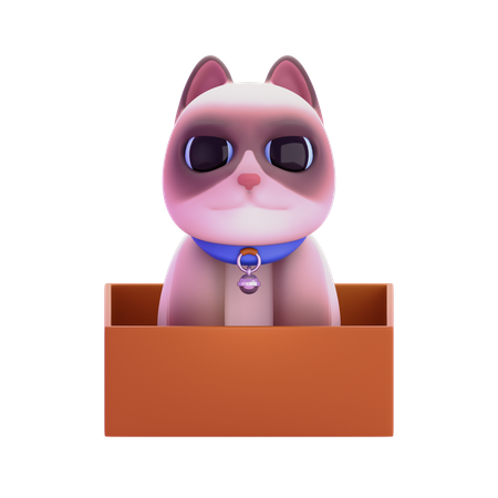 Gato gruñón  3D Icon