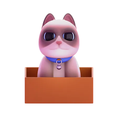 Gato gruñón  3D Icon