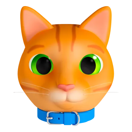 Gato Laranja  3D Illustration