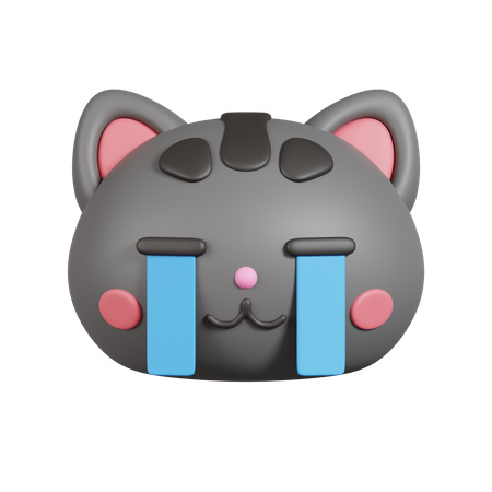 Emoji de gato llorando  3D Emoji
