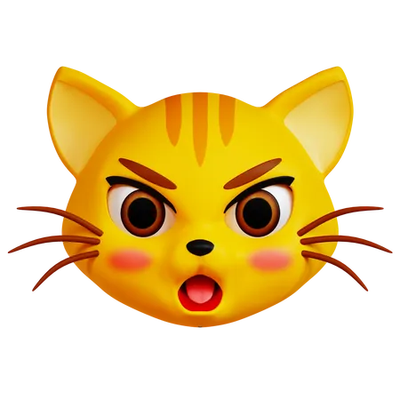 Gato malo  3D Icon