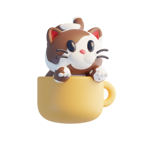 Gato marrom  3D Icon