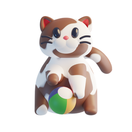 Gato marrón  3D Icon