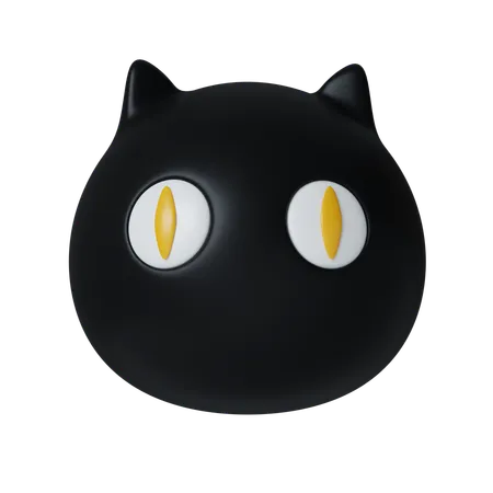 Gato negro  3D Icon