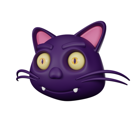 Gato negro  3D Icon