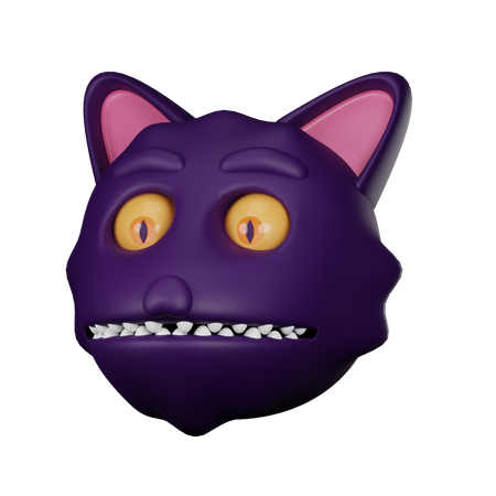 Gato negro  3D Icon