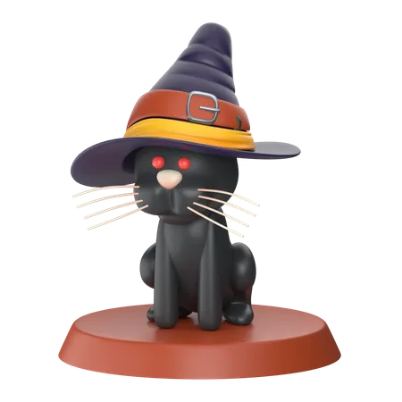 Gato negro  3D Icon