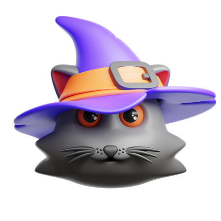 Gato preto  3D Icon