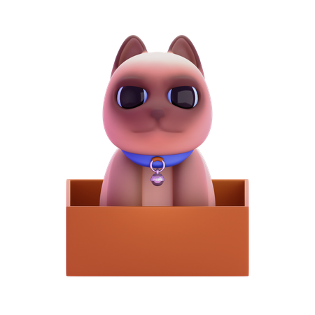 Gato siames  3D Icon