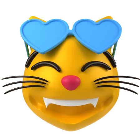 Gato sonriendo  3D Icon