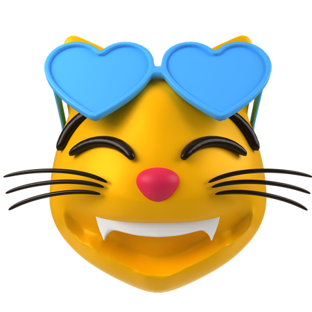 Gato sorridente  3D Icon