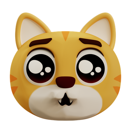 Gato triste  3D Icon