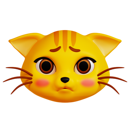 Gato triste  3D Icon