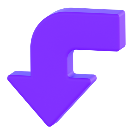Gauche en bas  3D Icon